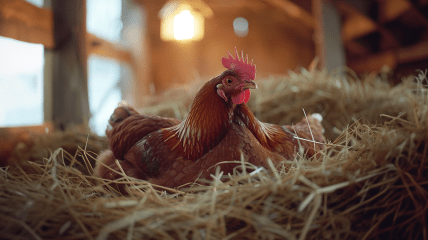 Как выглядит подстилка в курятнике