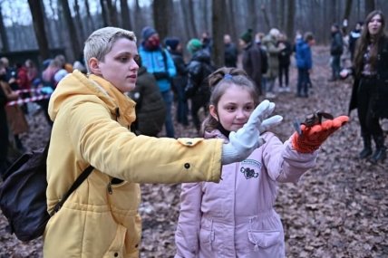 В Экопарк Фельдман выпустили летучих мышей