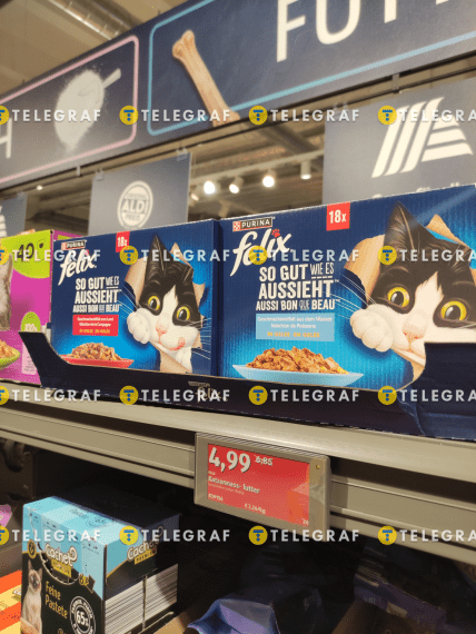 Цена на корм для кошек в Германии