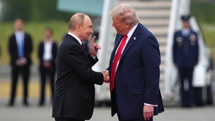 Встреча Владимира Путина и Дональда Трампа в Анкоридже, 2025 год. Фото: Getty Images/Andrew Harnik