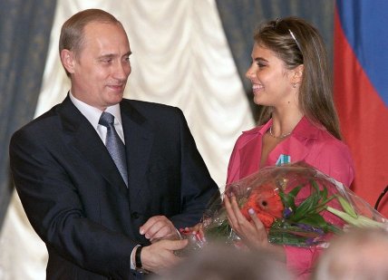 Алина Кабаева и Владимир Путин