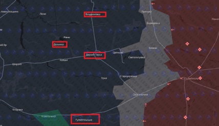 Верхня Терса, Долинка, Воздвиженка, Гуляйпільське.