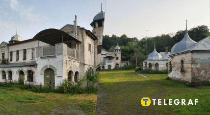 Хозяйственные здания на территории Шаровского замка Харьковской области