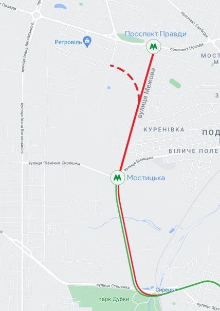 Перша черга будівництва метро на Виноградар