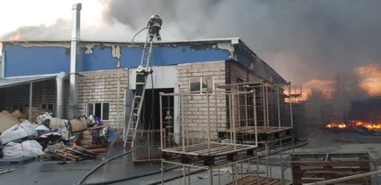 Харьковской пожар на складе резиновых изделий 20.08.202