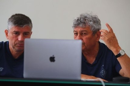 Главный тренер Динамо Мирча Луческу отвечает на вопросы журналистов