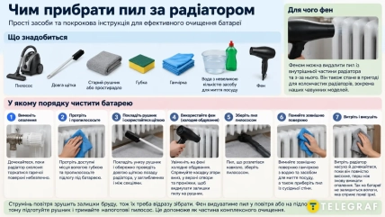 Перед отопительным сезоном радиаторы стоит тщательно очистить от пыли