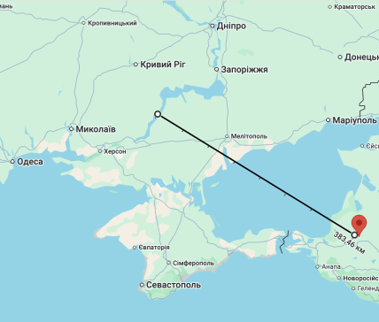 Станица Полтавская на карте