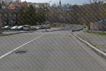 Ремонт дорог на Лукьяновской напротив Свято-Макаровской церкви