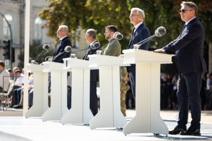 Гости иностранных государств 24 августа 2023 года. Фото: Офис президента Украины