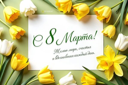 С 8 Марта, открытки, картинки, пожеланиями своими словами