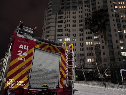 Будинок у Києві, що постраждав в ході атаки РФ 9.01.2025