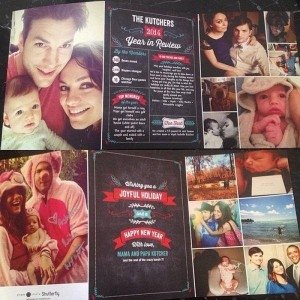 Рождественская фотосессия дочери Милы Кунис и Эштона Катчера