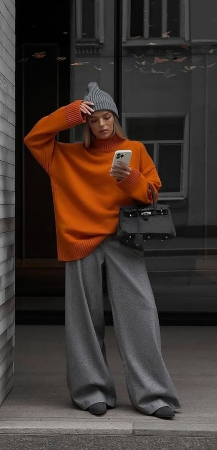 Стилізація оранжевого светра