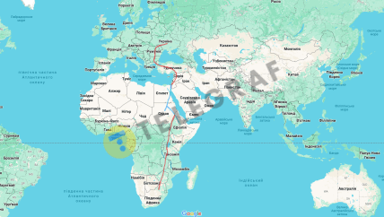 Маршрут лелек на світовій мапі