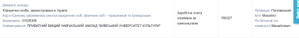 Декларація Михайла Поплавського за 2025 рік