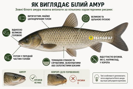 Как выглядит белый амур