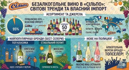 Топ-5 безалкогольних вин у "Сільпо"