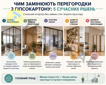 Чем заменить перегородки из гипсокартона