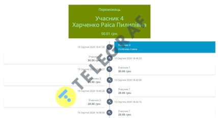 Аукціон завершився особливою ставкою