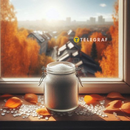 силикагель в банке на подоконнике