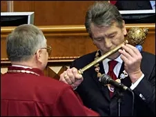 Віктор Ющенко на інавгурації