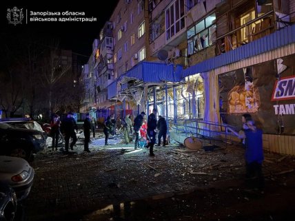 Последствия обстрела Запорожья