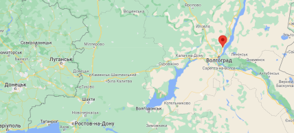 Волгоградська область росії карта