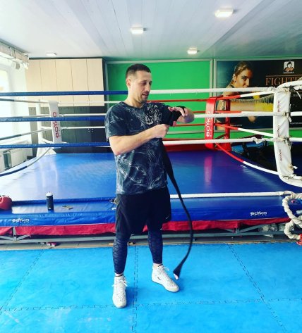 Віталій Русоль під час тренування