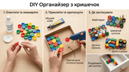 Как обычные пластиковые крышечки могут стать полезным органайзером для дома