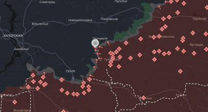 Воздвиженка на карте DeepState