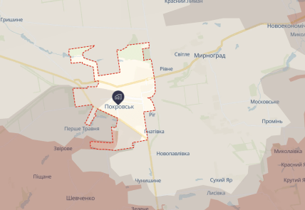 Покровск на карте