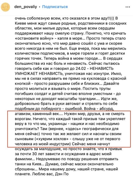 денис повалий война