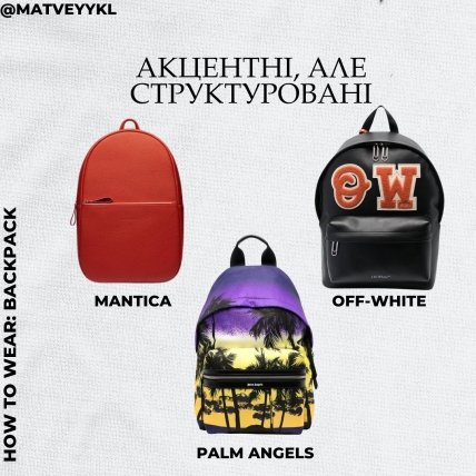 Модні рюкзаки