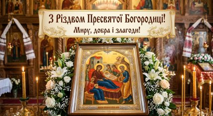 с рождеством Пресвятой Богородицы.