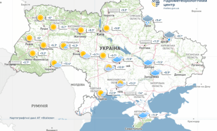 Погода на ці вихідні в Україні
