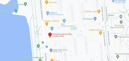 Русановский бульвар карта