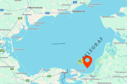 Темрюкский залив на карте