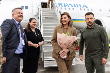 Володимир та Олена Зеленська у Нью-Йорку