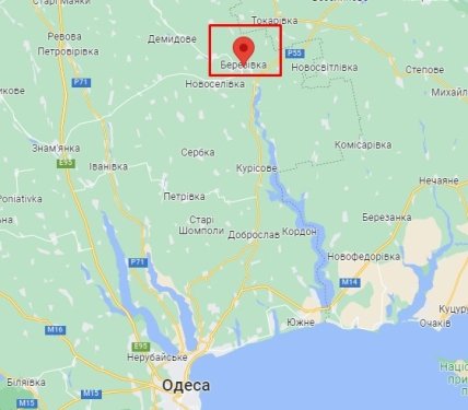 Березовка Одесской области карта
