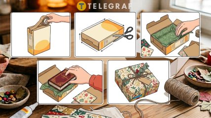 Как сделать подарочную коробку из упаковки от хлопьев.