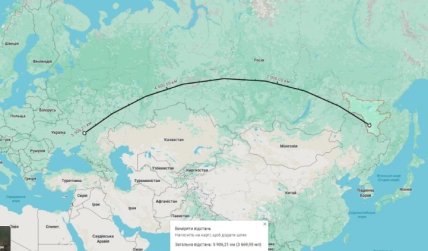 Аеродром Українка на карті