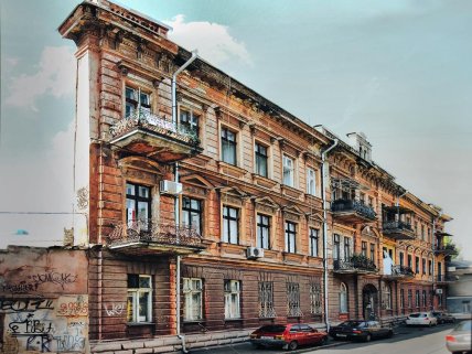 Дом-стена в Одессе