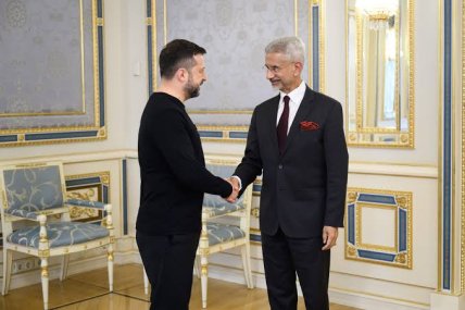 Володимир Зеленський і Субраманьям Джайшанкар. Фото: Офіс Президента України