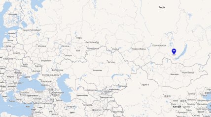 Аэродром Белая на карте