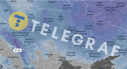 Де випаде найбільше снігу 31 грудня