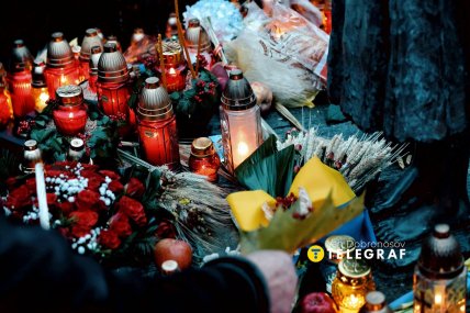 Чествование памяти жертв Голодомора в Киеве