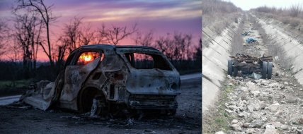 уничтоженная вражеская техника