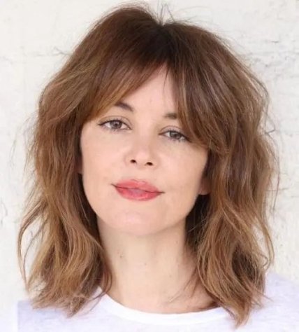 Чубчик-шторка з хвилястим ефектом