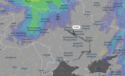 Карта погоди на 9 грудня 2025 року